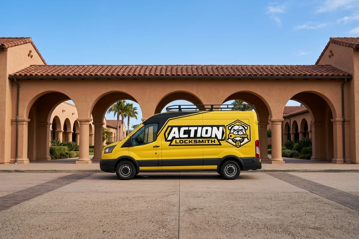 Locksmith van at Liberty Station in Point Loma, San Diego